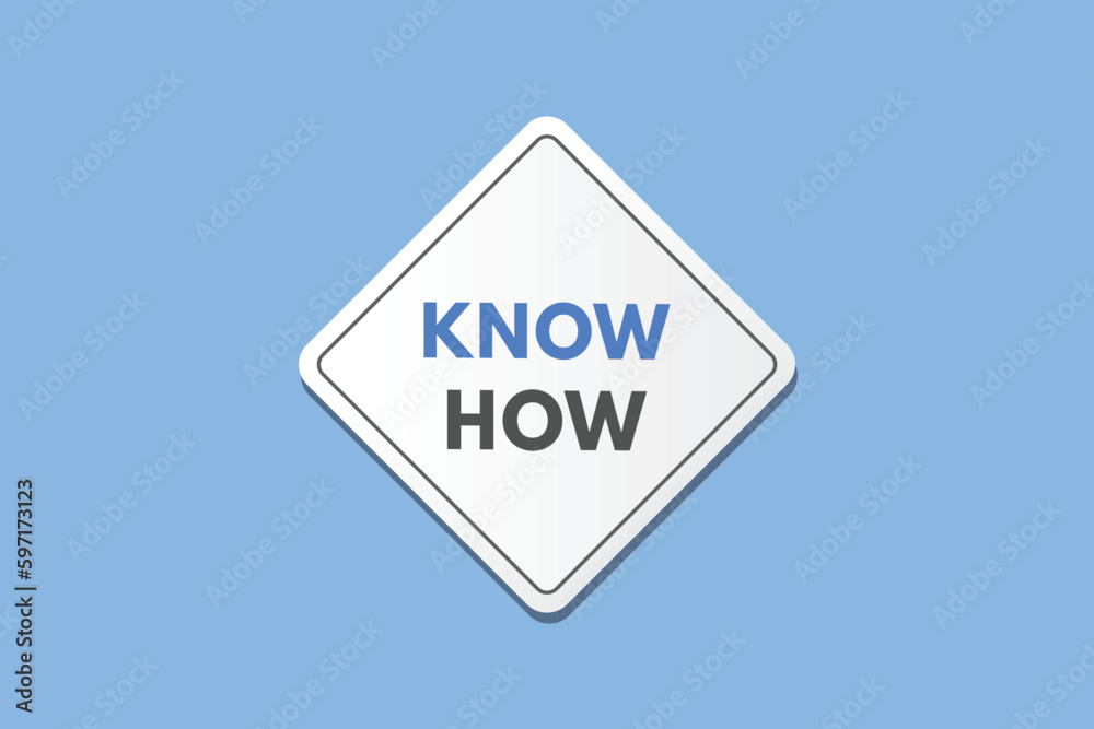 Know How text Button. Know How Sign Icon Label Sticker Web Buttons Know How text Button. Know How Sign Icon Label Sticker Web Buttons