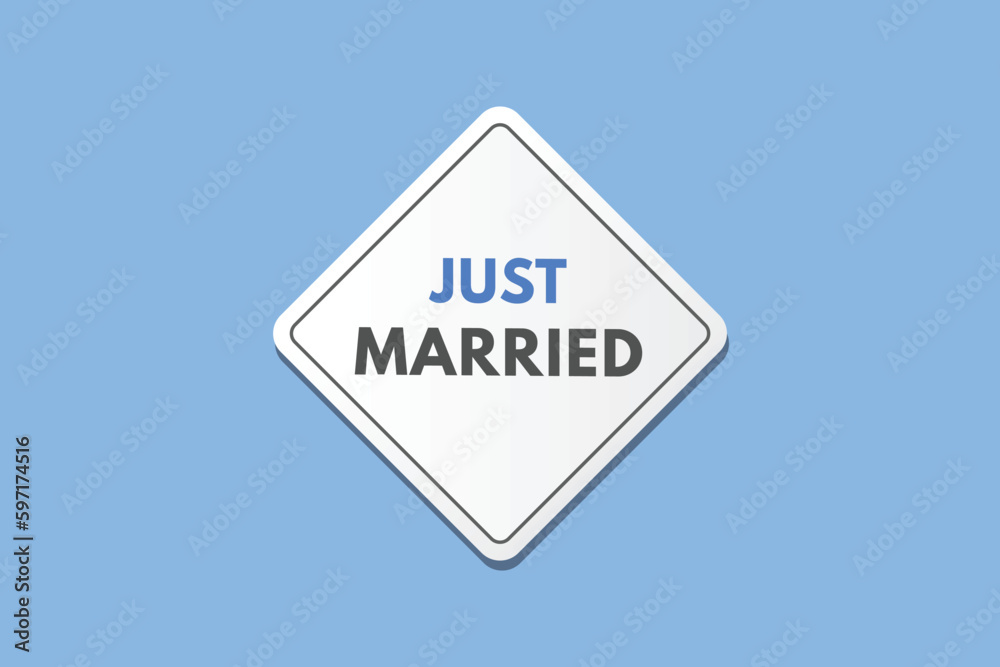 Just Married text Button. Just Married Sign Icon Label Sticker Web Buttons Just Married text Button. Just Married Sign Icon Label Sticker Web Buttons