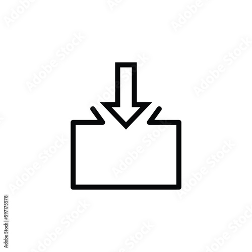 Filling sign icon. Graphical symbol modern, simple, vector, icon for website design, mobile app, ui. Vector Illustration