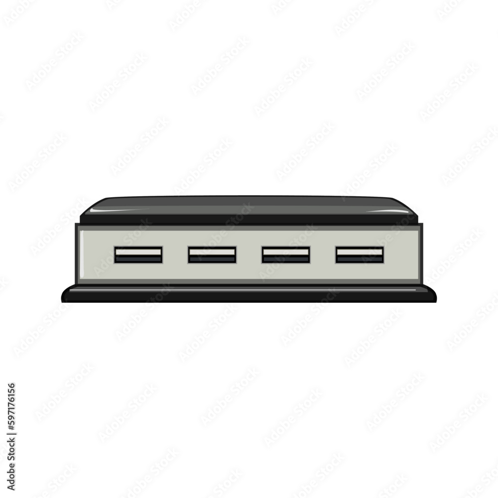 device usb hub cartoon vector illustration device usb hub cartoon vector illustration