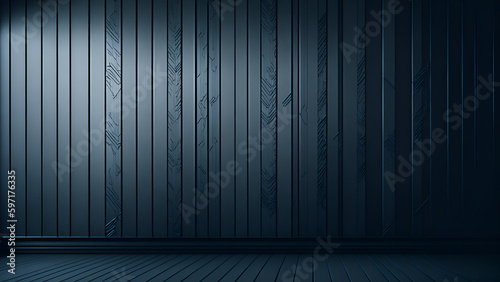 Empty space for Design on Wooden Surface in Modern Interior Background. Template Mockup. (Generative AI)