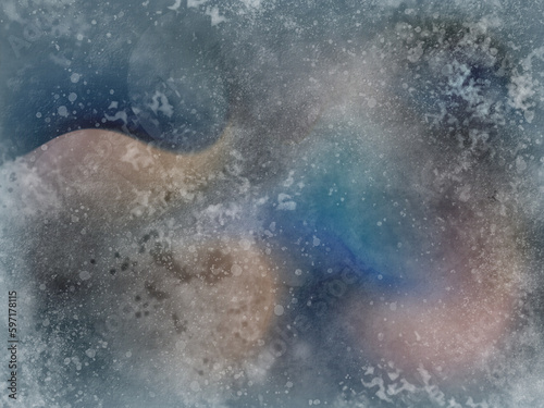 Abstract space design. Textured background.