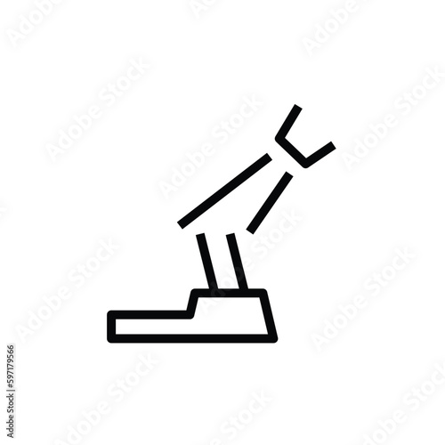 Clean edge pins sign icon. Graphical symbol modern, simple, vector, icon for website design, mobile app, ui. Vector Illustration