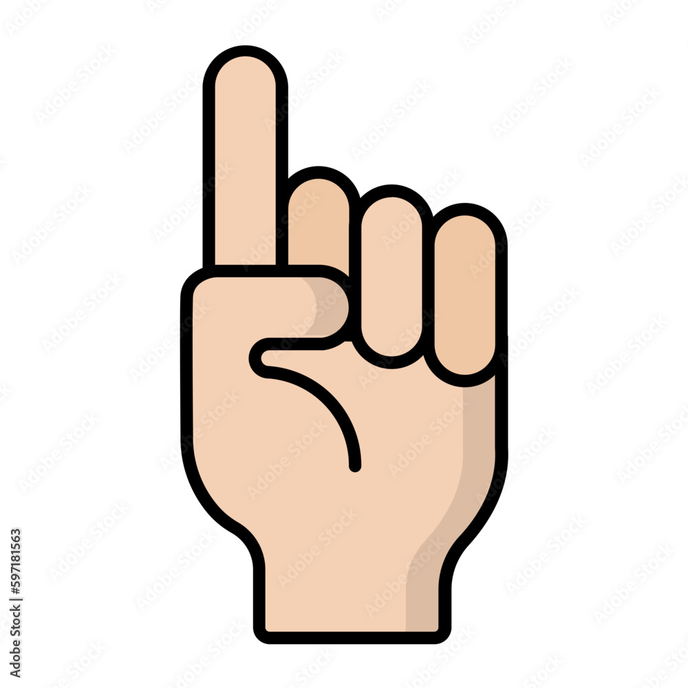 Hand Gesture Line Color Icon Hand Gesture Line Color Icon