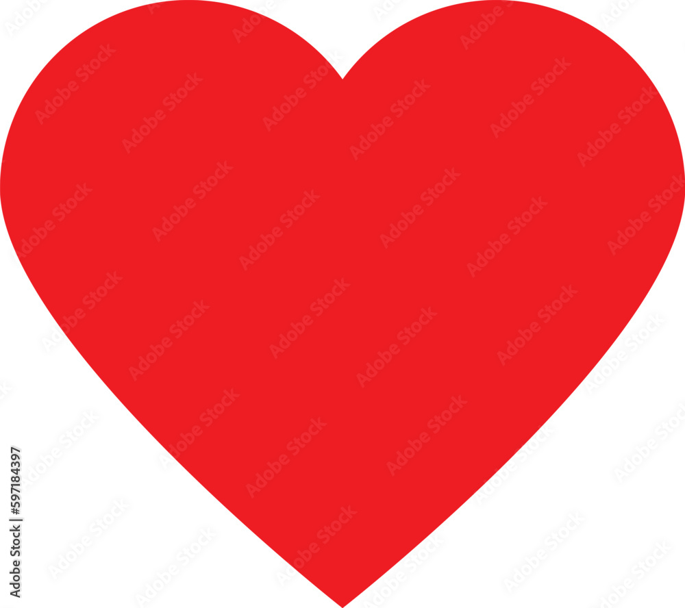 red heart isolated on white, love icon red heart isolated on white, love icon