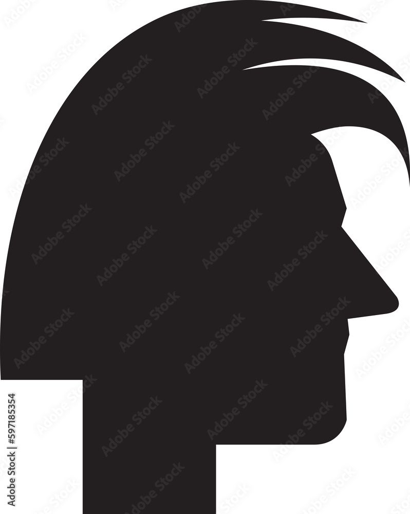 silhouette human head illustration silhouette human head illustration