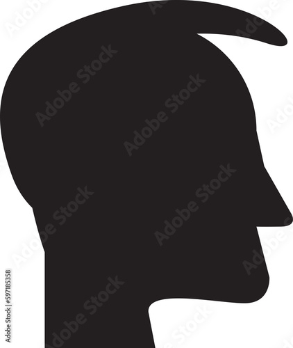 silhouette human head illustration