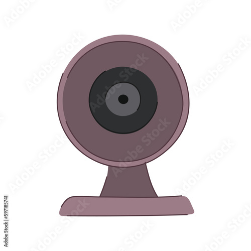 cctv security camera cartoon vector illustration