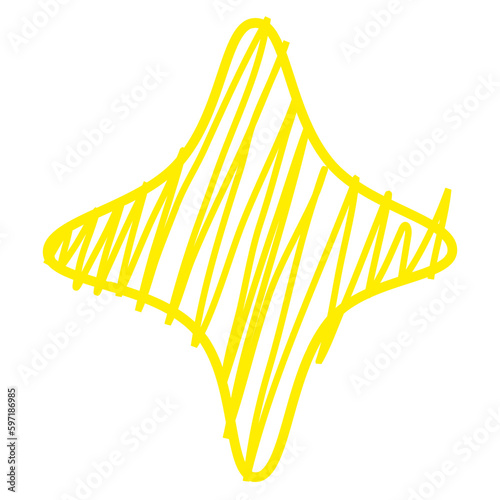 Illustration Blink wink yellow star