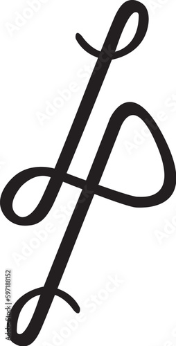 LP Initial Logo Vector