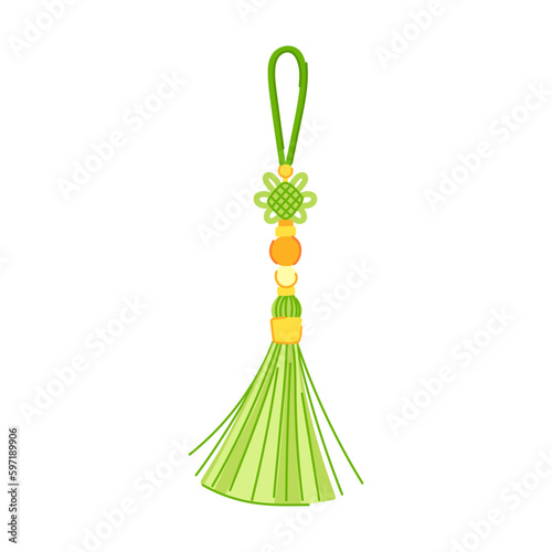 string tassel rope cartoon vector illustration