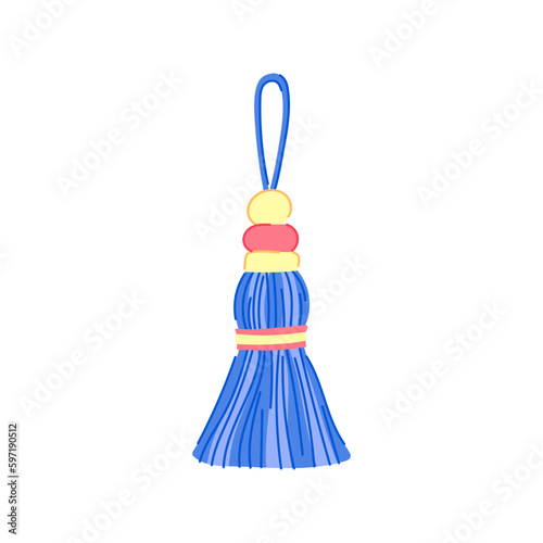 fringe tassel rope cartoon vector illustration