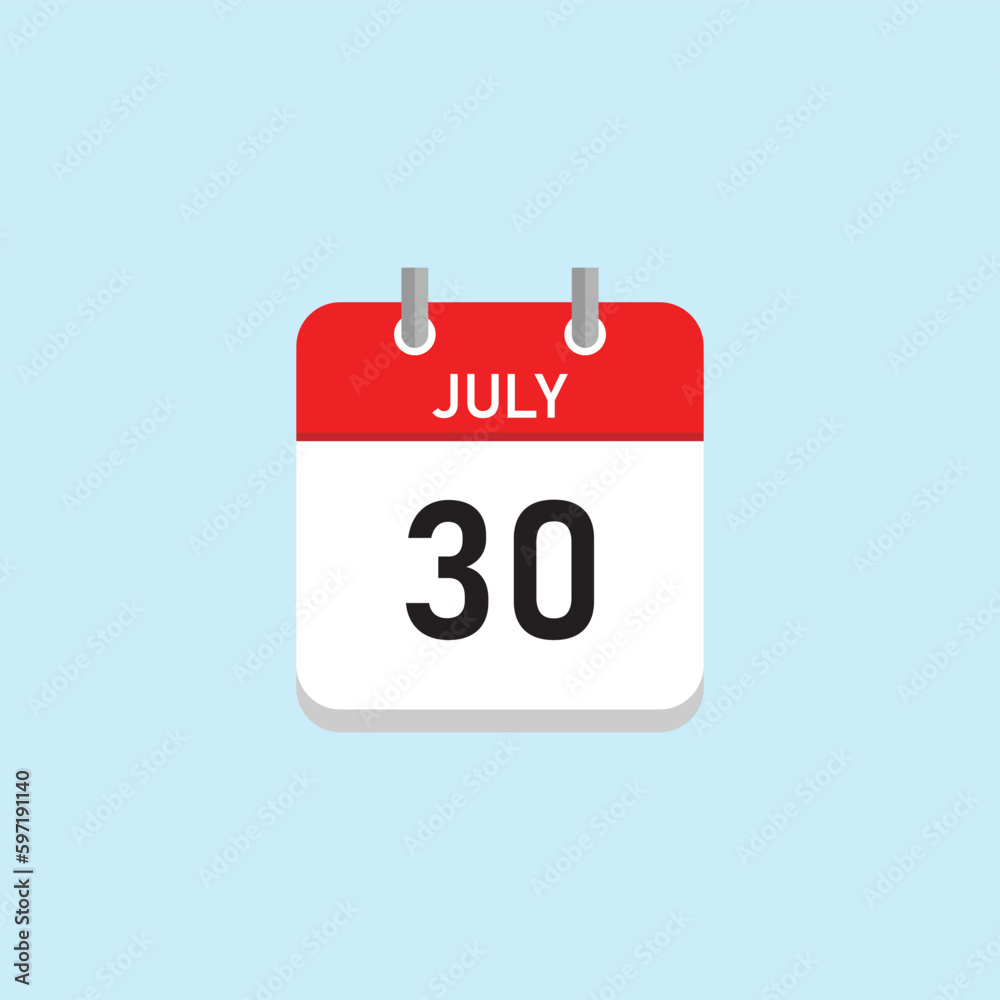 July 30 Concept Design. Vector Illustration. July 30 Concept Design. Vector Illustration.