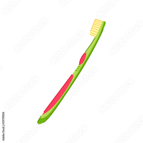 bathroom toothbrush dental cartoon vector illustration