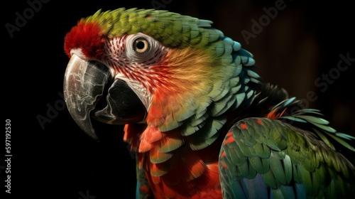 Wise and knowledgeable parrot. AI generated © ArtStage