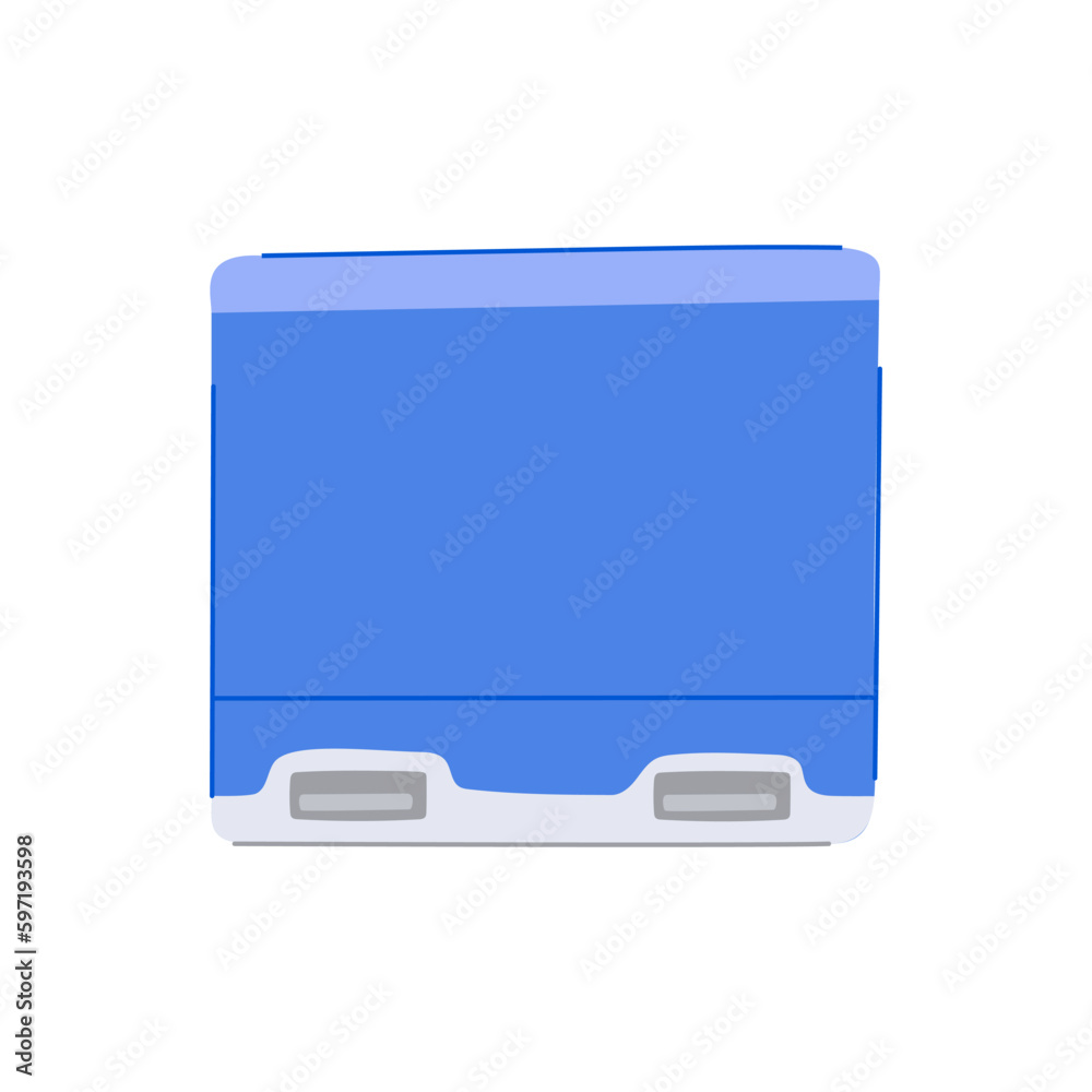 box trash bin cartoon vector illustration box trash bin cartoon vector illustration