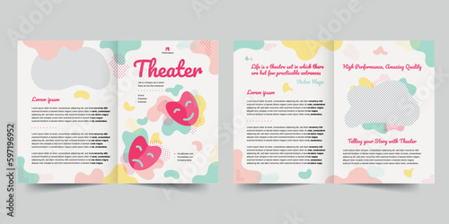 bifold brochure template. A clean, modern, and high-quality design bifold brochure vector design. Editable and customize template brochure