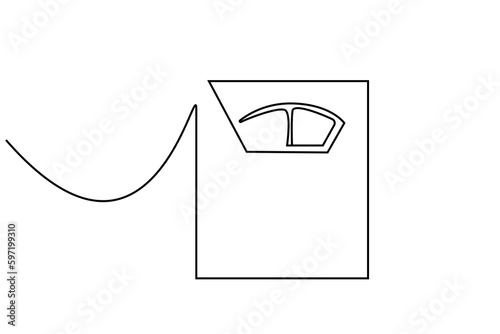 scale measure object line art