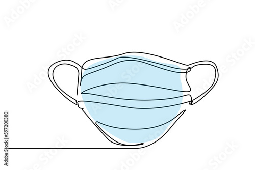 health medical mask protect protective object line art