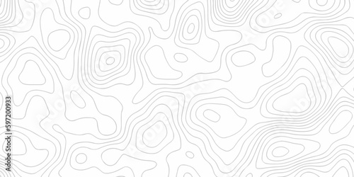 Seamless pattern with White sea map and dots topographic contours map background,curved reliefs abstract background. Topographic map patterns, topography line map. White background with topographic.