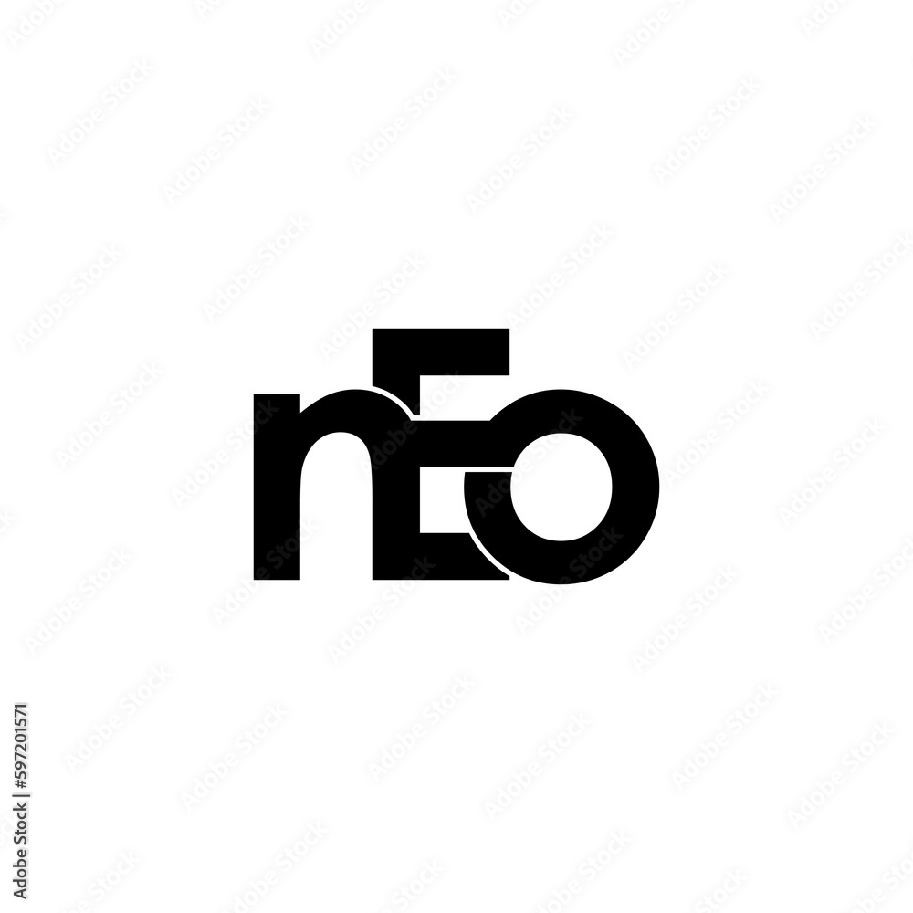 neo lettering initial monogram logo design neo lettering initial monogram logo design