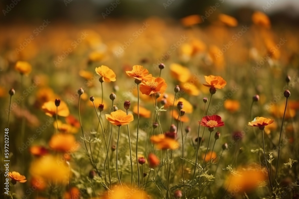A Captivating Wildflower Field