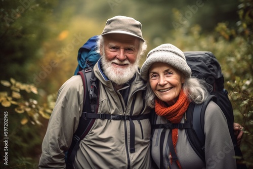 Senior Hikers Exploring Nature