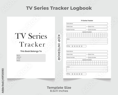 TV Series Tracker Logbook KDP Interior