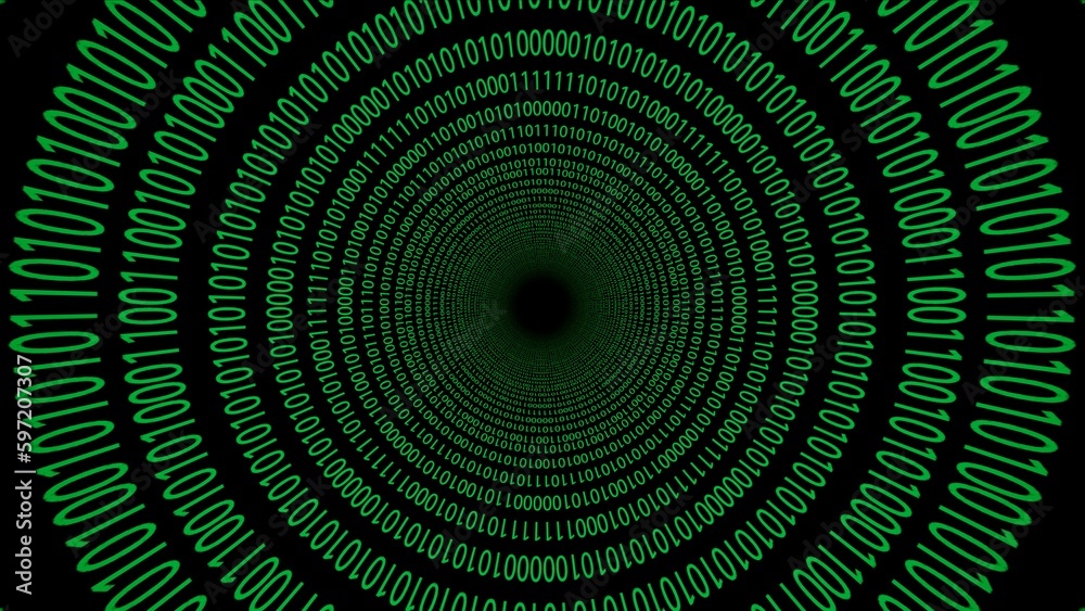 Green binary number circle overlay background Green binary number circle overlay background