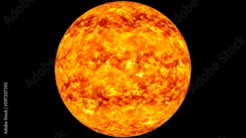 Glowing orange planet overlay background