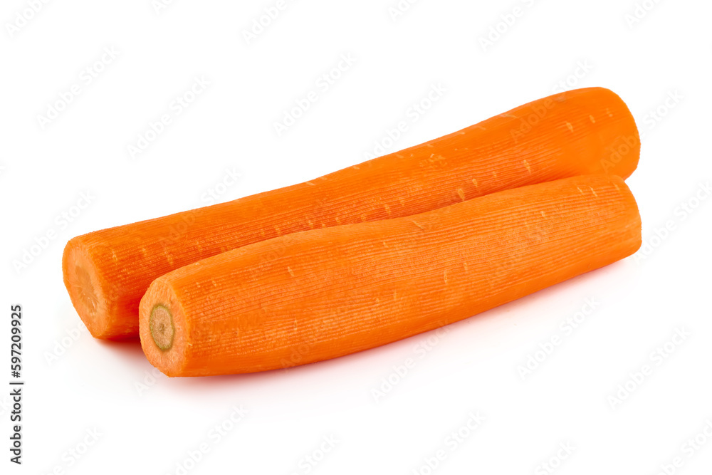 Grated carrot, isolated on white background. Grated carrot, isolated on white background.