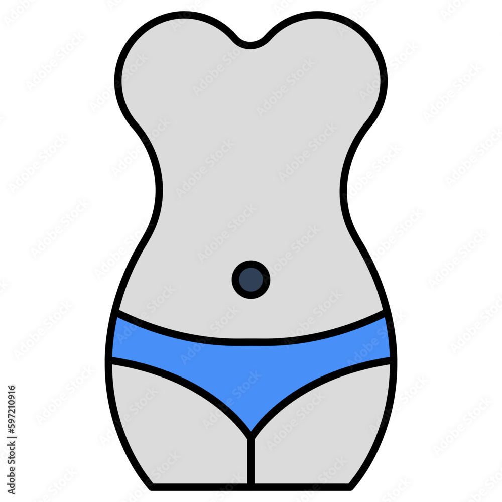 Premium download icon of slim waist Premium download icon of slim waist