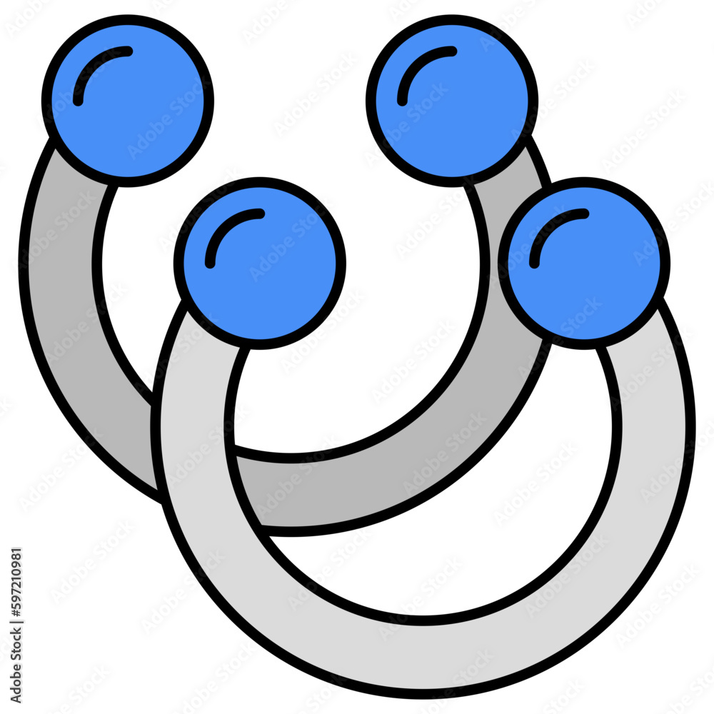 Conceptualizing flat design icon of armlet Conceptualizing flat design icon of armlet
