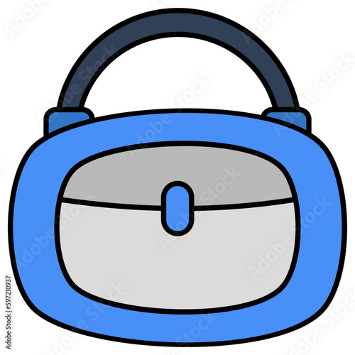 An icon design of handbag having editable quality 