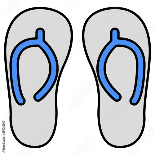 An icon design of flip flop
