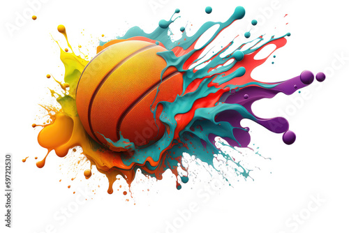 basketball with splashes © purich