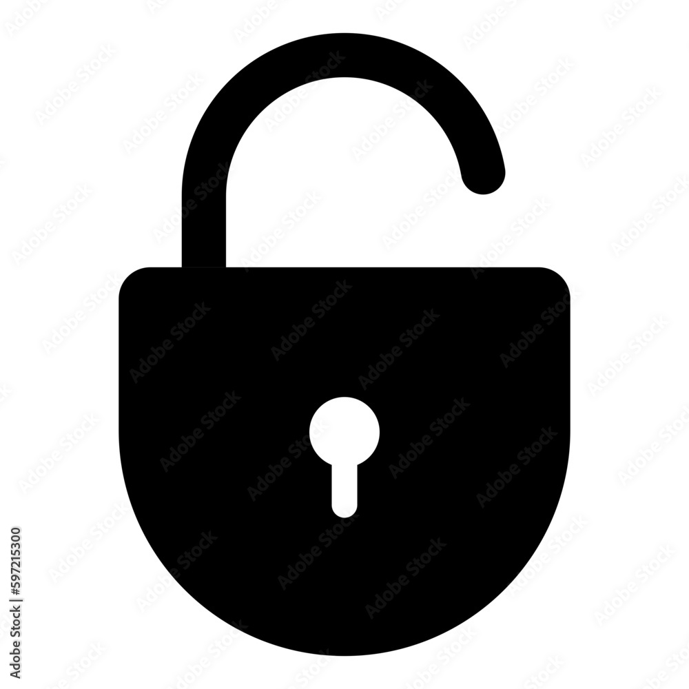 Open padlock icon