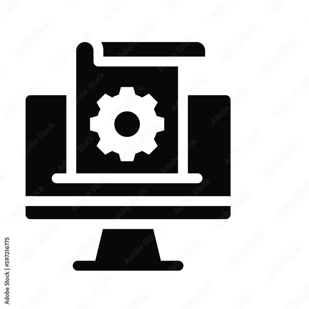 content management glyph icon illustration vector graphic content management glyph icon illustration vector graphic