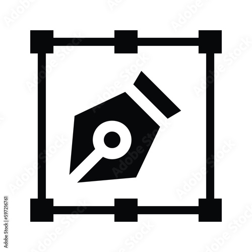 design tool glyph icon illustration vector graphic