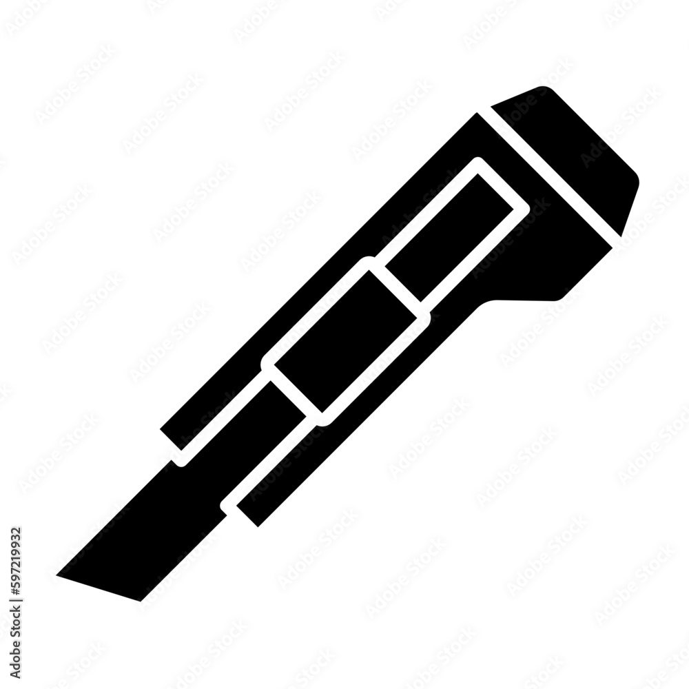 Cutter Glyph Icon Cutter Glyph Icon