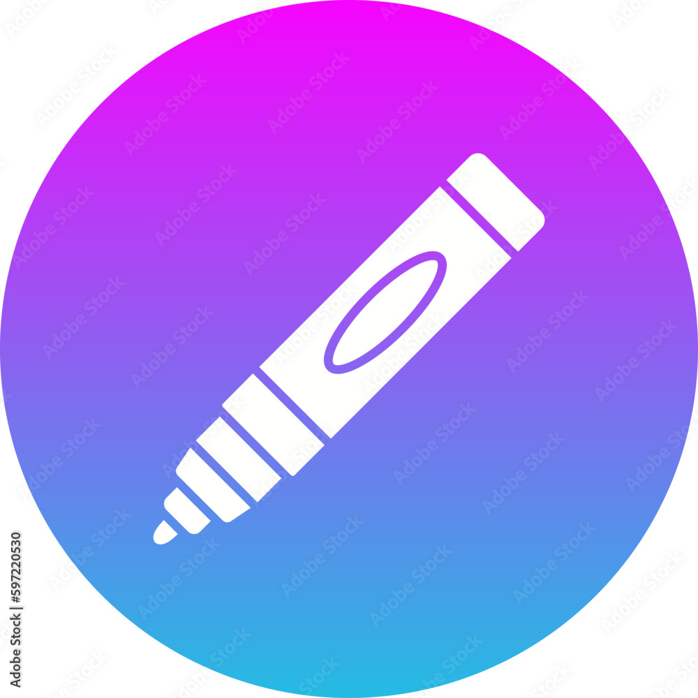 Marker Gradient Circle Glyph Inverted Icon