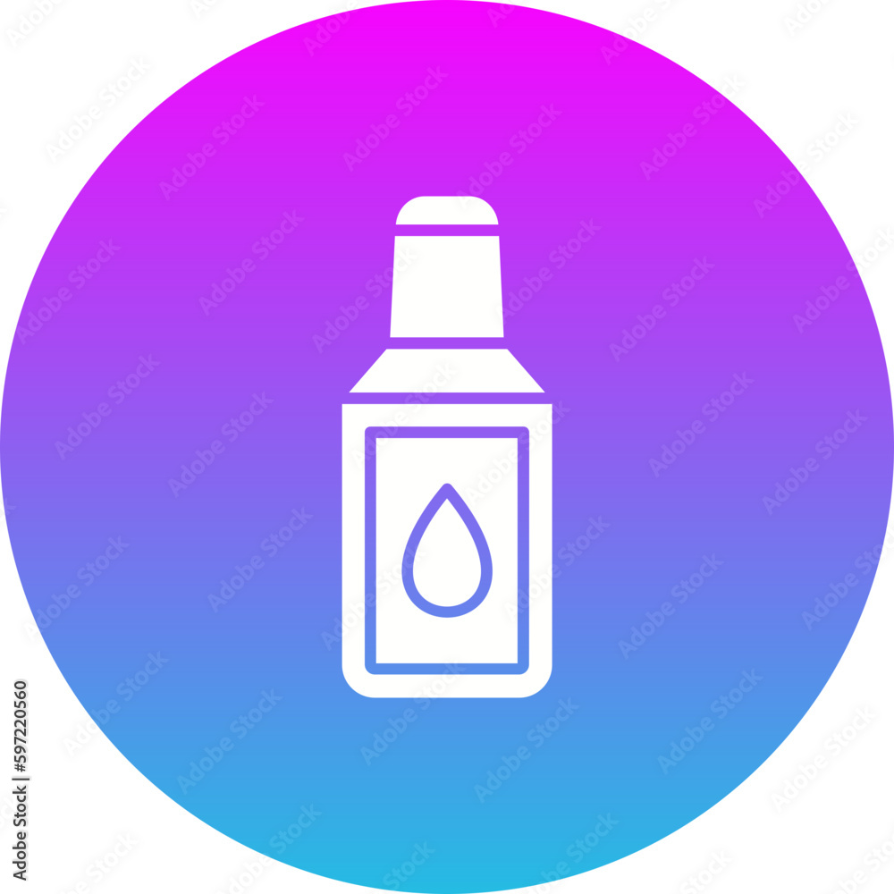 Correction Fluid Gradient Circle Glyph Inverted Icon Correction Fluid Gradient Circle Glyph Inverted Icon