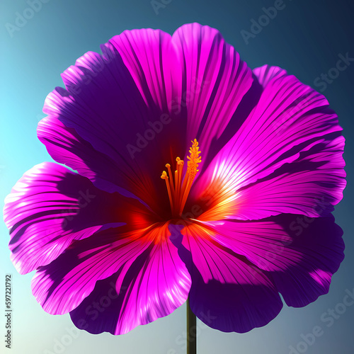 beautiful colorful flowers, with rainbow colors, Generative AI