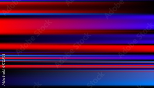 Abstract defocused horizontal background with horizontal smooth blurred lines. Vector eps