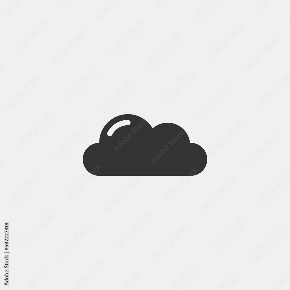 clouds vector icon illustration sign clouds vector icon illustration sign