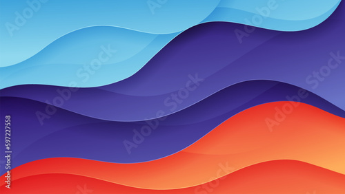 Abstract background soft gradient color and dynamic shadow on background .Vector background for wallpaper,banner. Eps 10