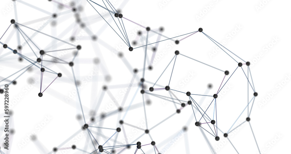 Futuristic geometric double data flow background with connecting dots and lines. Abstract digital Futuristic geometric double data flow background with connecting dots and lines. Abstract digital