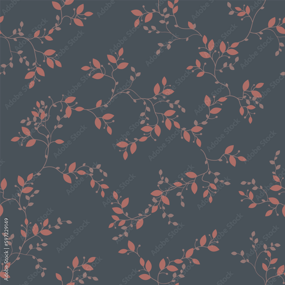 seamless pattern of branches and leaves seamless pattern of branches and leaves