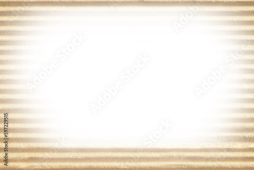 Brown corrugated cardboard frame and empty space.