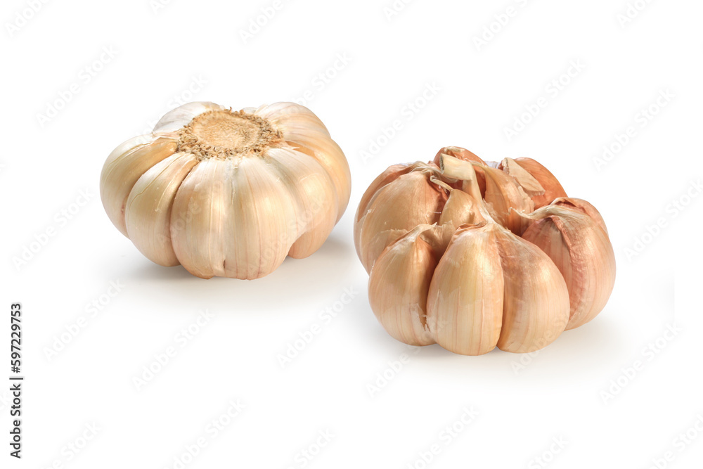 garlic isolated on white background with clipping path. garlic isolated on white background with clipping path.
